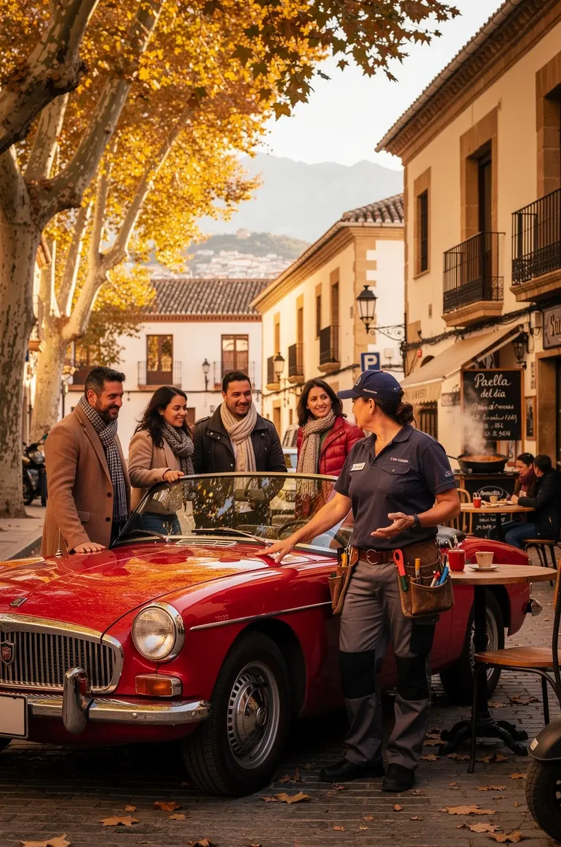 Especialista en reparación mecánica móvil reemplazando piezas en motor de coche directamente en domicilio del cliente.